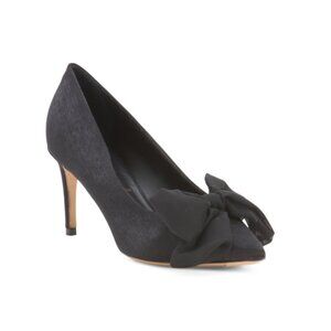 SOMETHING BLEU Black Made In Italy Elianna Crepe Pumps